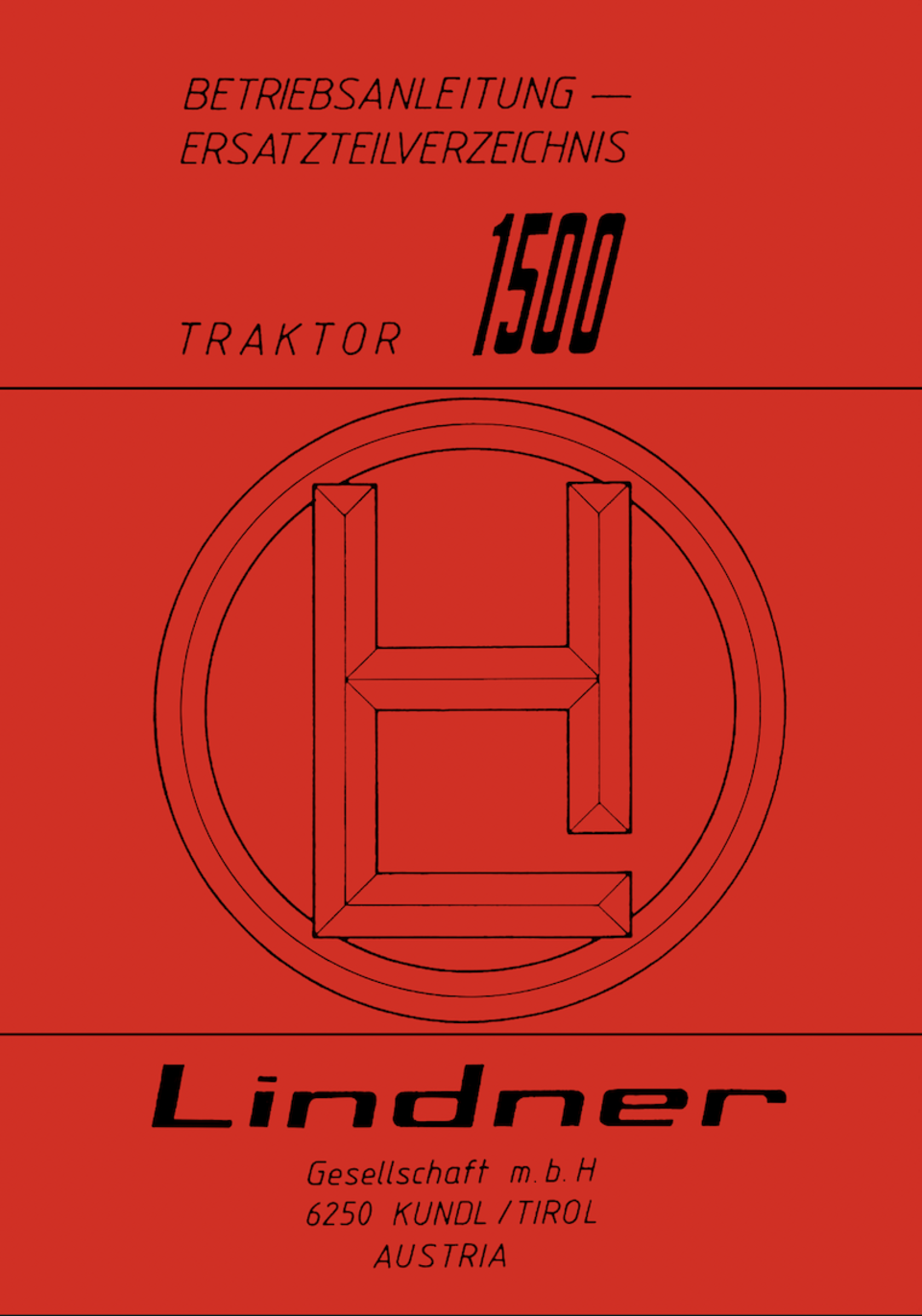 Betriebsanleitung Lindner 1500 im Oldtimer Traktor Ersatzteile Shop online kaufen