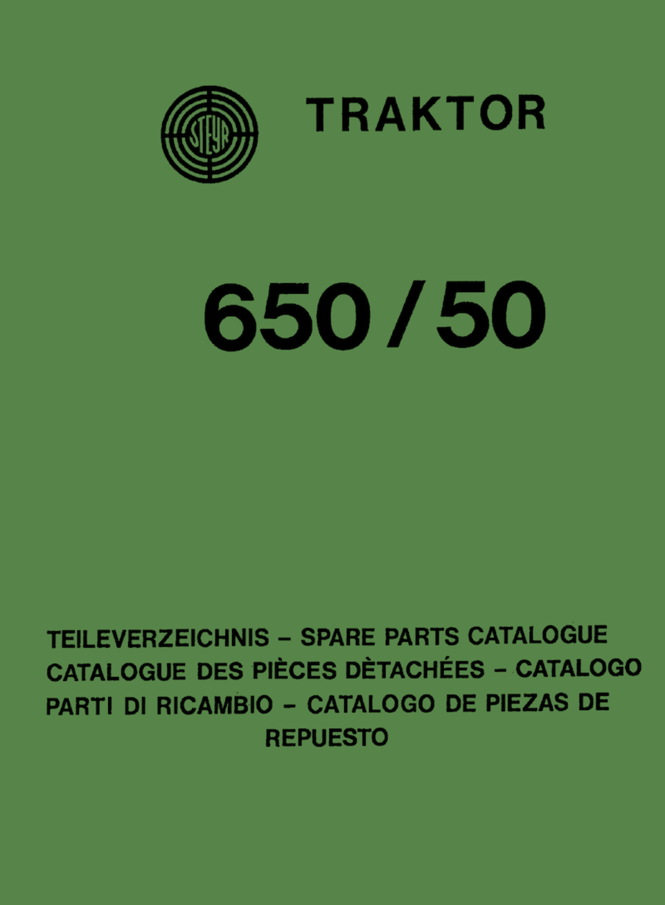 Ersatzteilbuch Steyr 650 und 50 im Oldtimer Traktor Ersatzteile Shop online kaufen