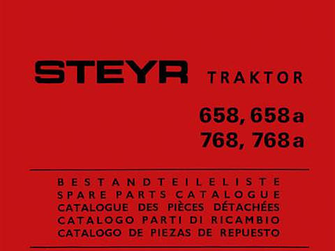 Ersatzteilbuch Steyr 658, 658a, 768 und 768a im Oldtimer Traktor Ersatzteile Shop online kaufen