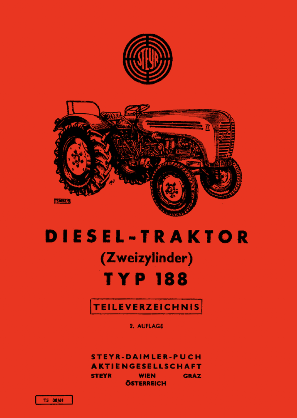 Ersatzteilbuch Steyr Typ 188 kaufen Ersatzteilbuch Steyr Typ 188 im Oldtimer Traktor Ersatzteile Shop online kaufen