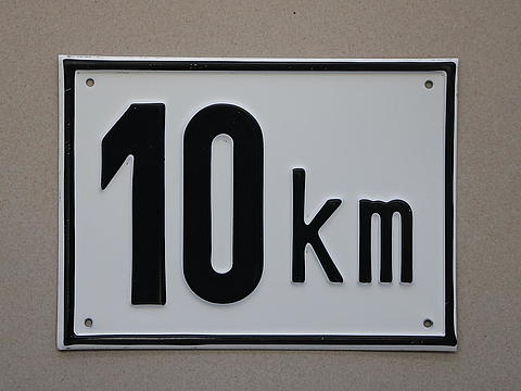 Alutafel 10km im Oldtimer Traktor Ersatzteile Shop online kaufen