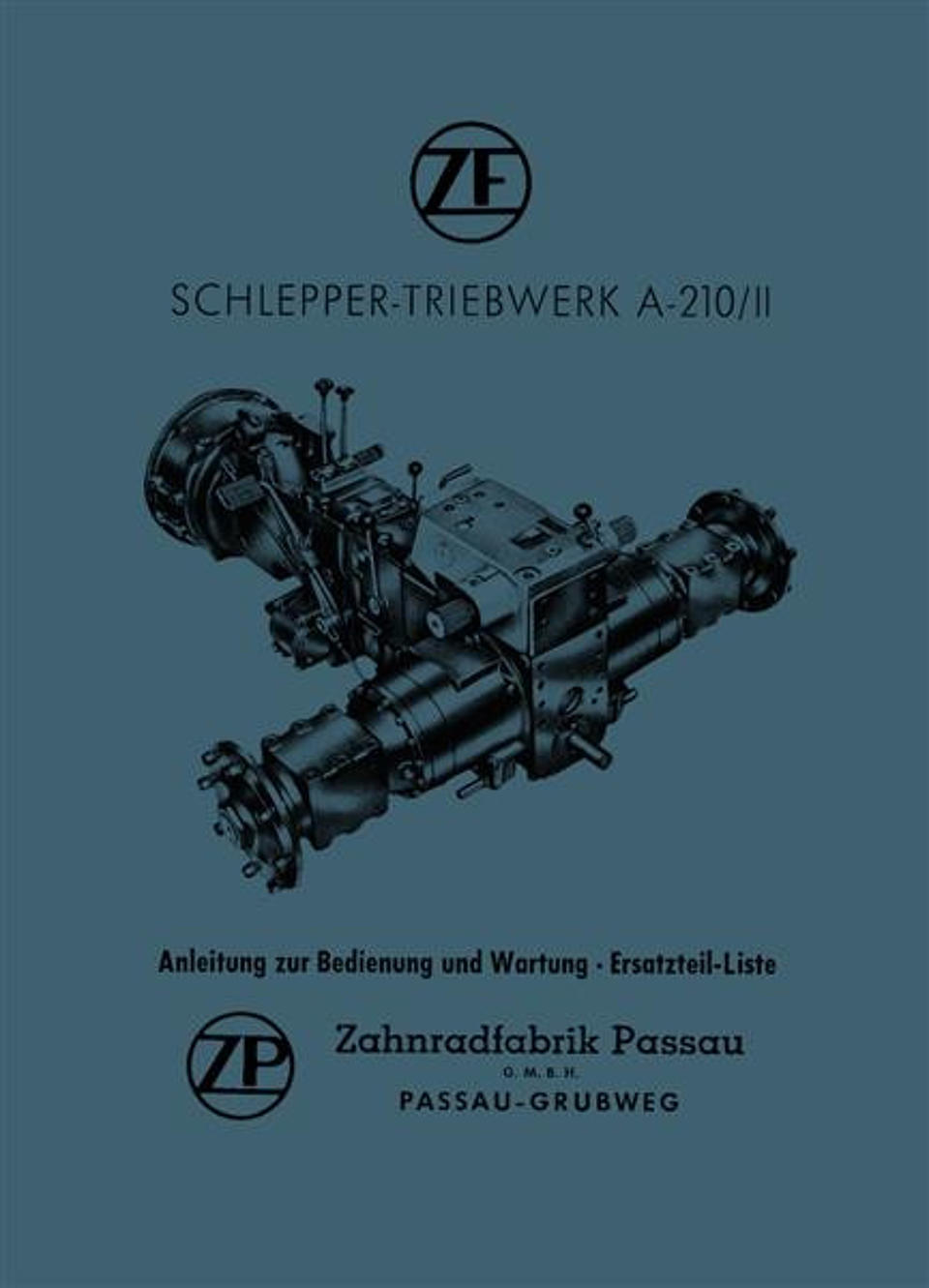 Betriebsanleitung ZF A-210/II im Oldtimer Traktor Ersatzteile Shop online kaufen