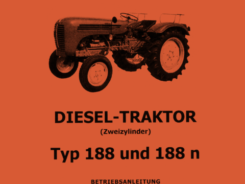 Betriebsanleitung Steyr Typ 188 im Oldtimer Traktor Ersatzteile Shop online kaufen