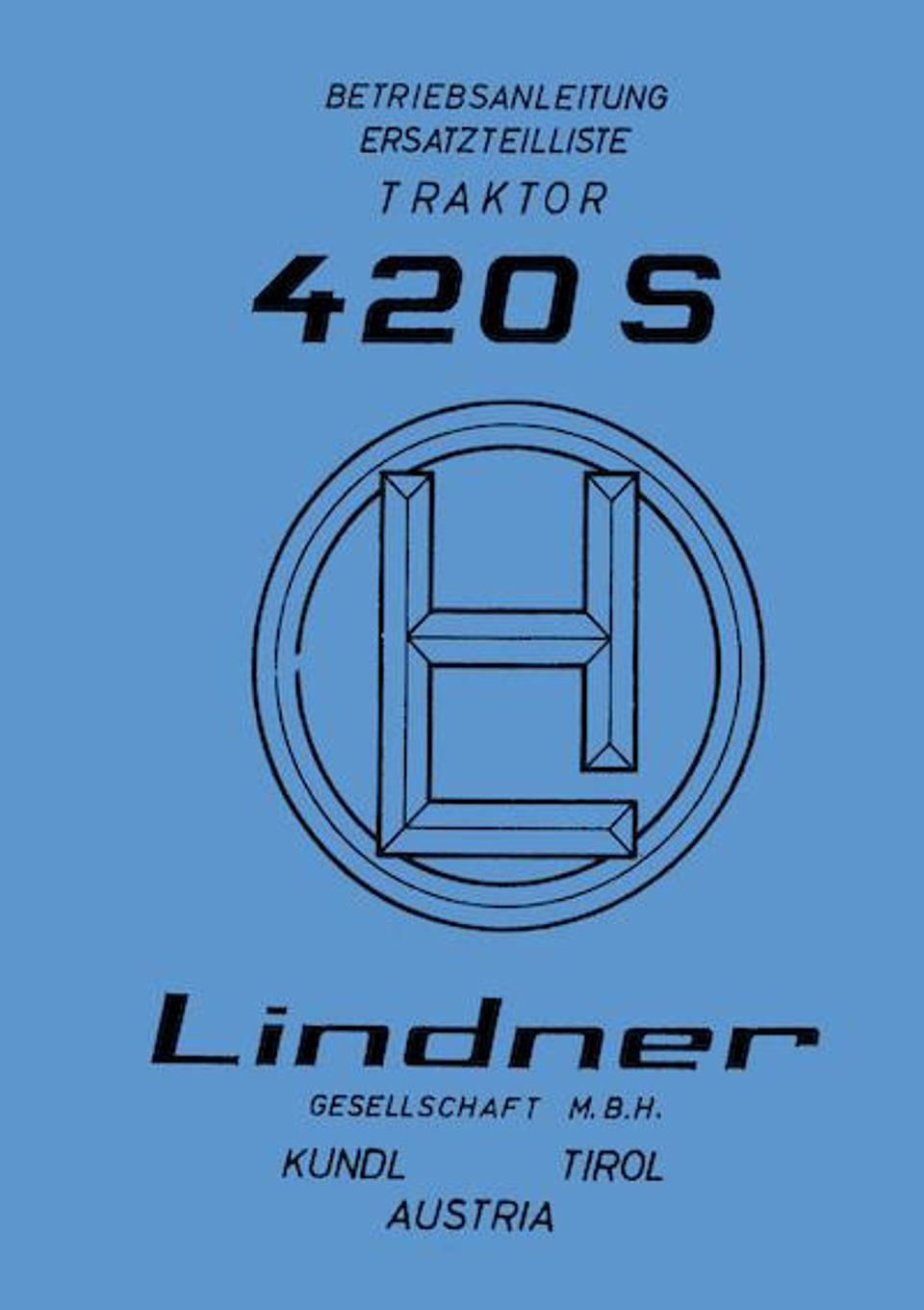 Betriebsanleitung Lindner 420S im Oldtimer Traktor Ersatzteile Shop online kaufen