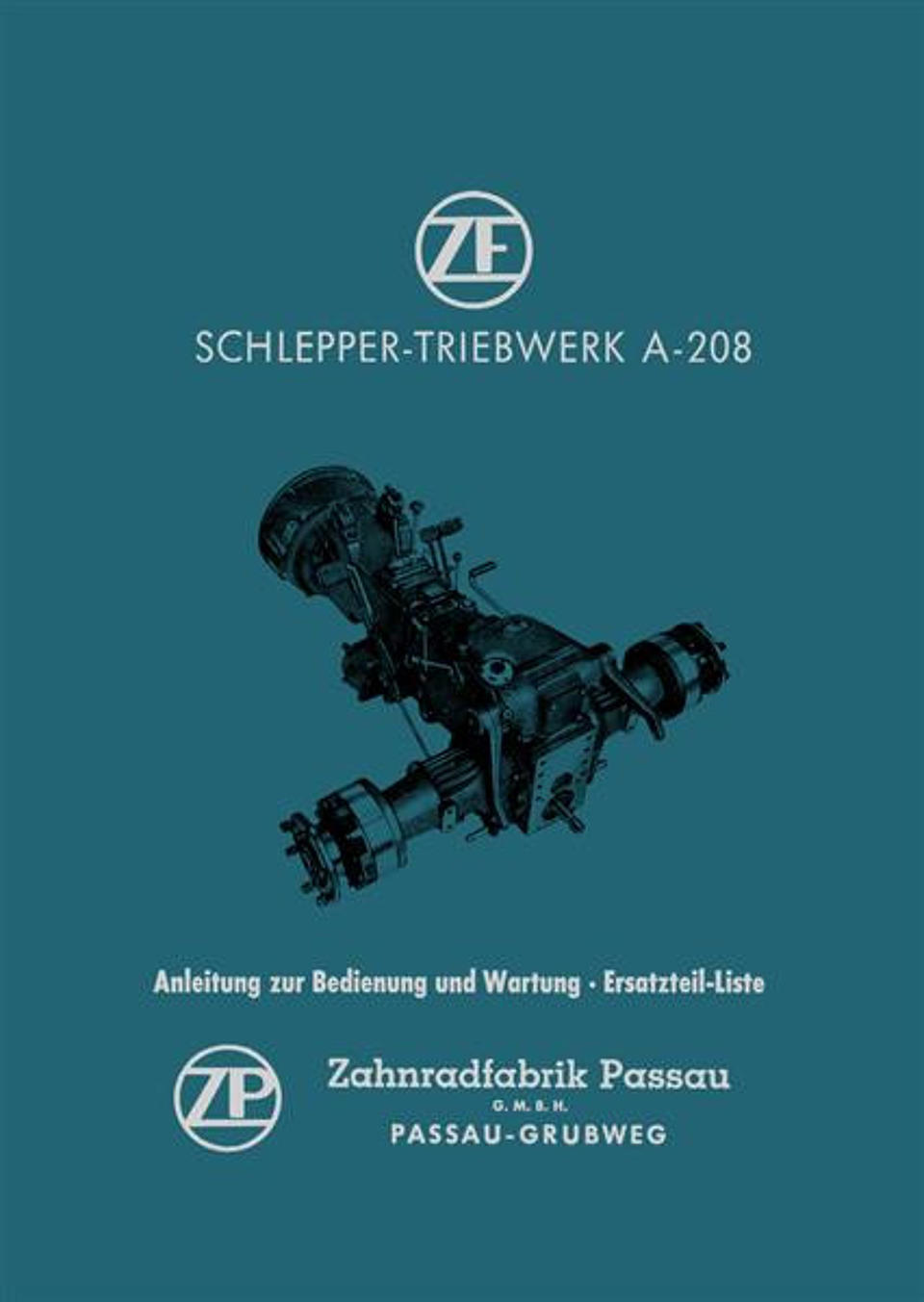 Betriebsanleitung ZF A-208 Schleppergetriebe im Oldtimer Traktor Ersatzteile Shop online kaufen